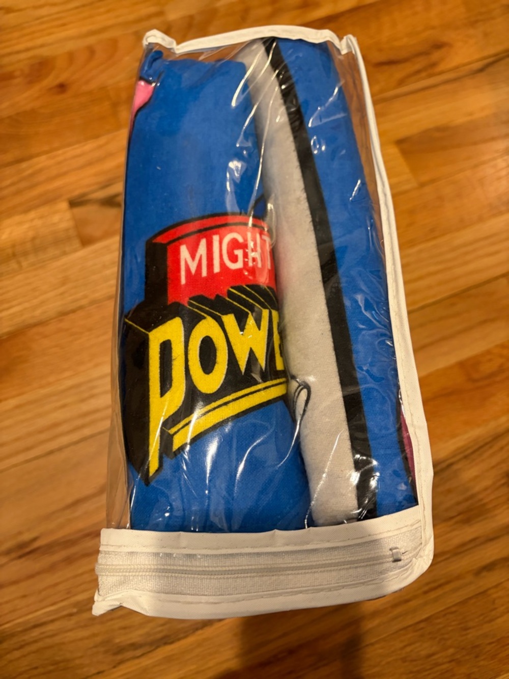 Mighty Morphin Power Rangers Twin Flannel Sheet Set Vintage 1994 NEW - Picture 3 of 5